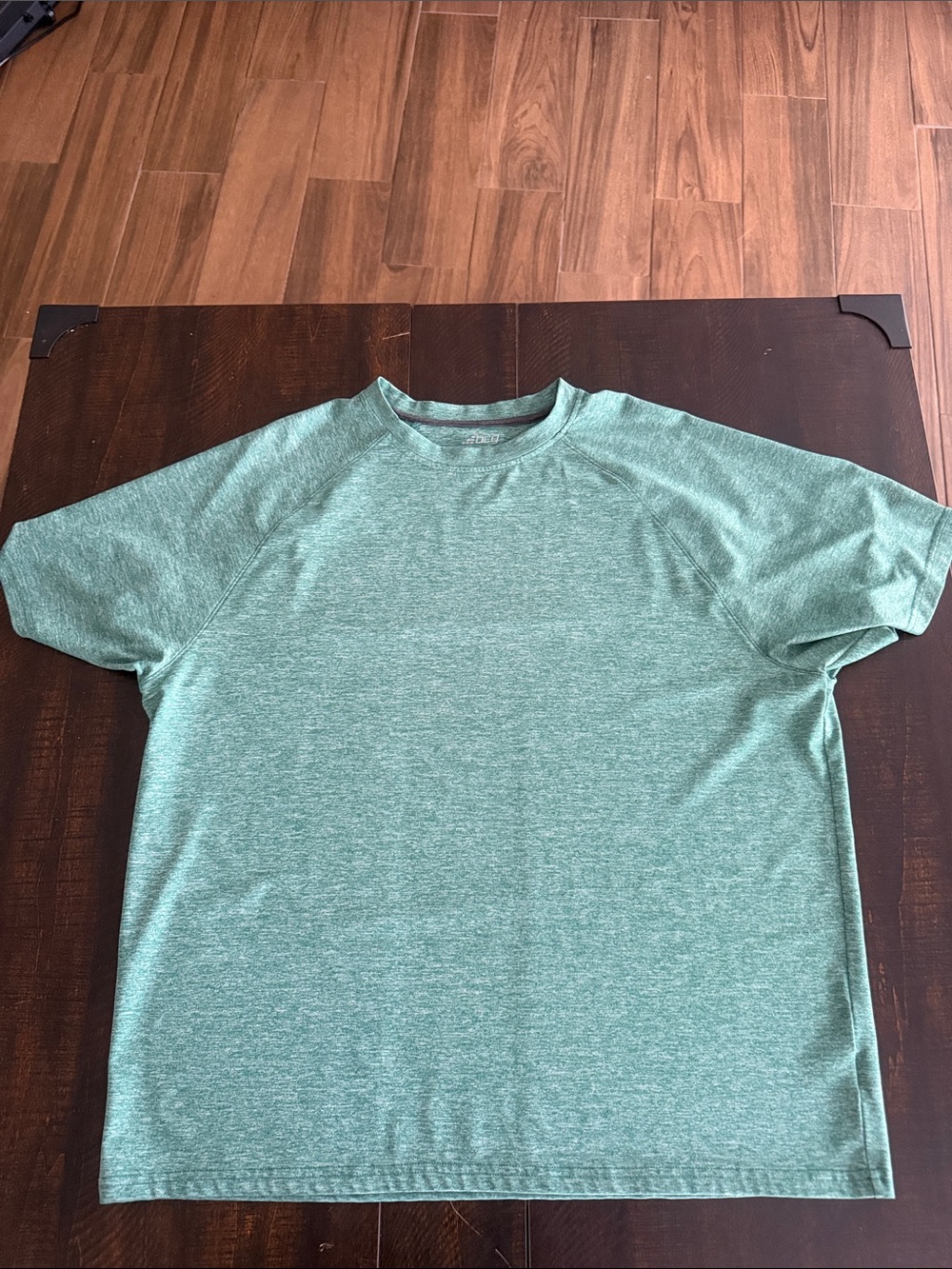 BCG Men's Heather Teal Crew Neck Short Sleeve Tee
